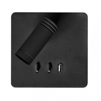 Φωτιστικό Reading Light LED Φωτισμού Εμπρός-Πίσω + USB Θερμό Φως Μαύρο 17-00669-2